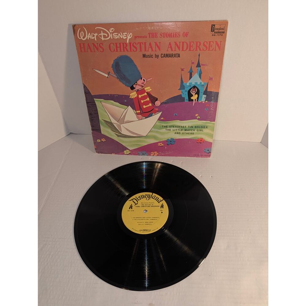 Walt Disney Hans Christian Andersen Record 33 RPM LP DQ-1276 Disney 1965 Y